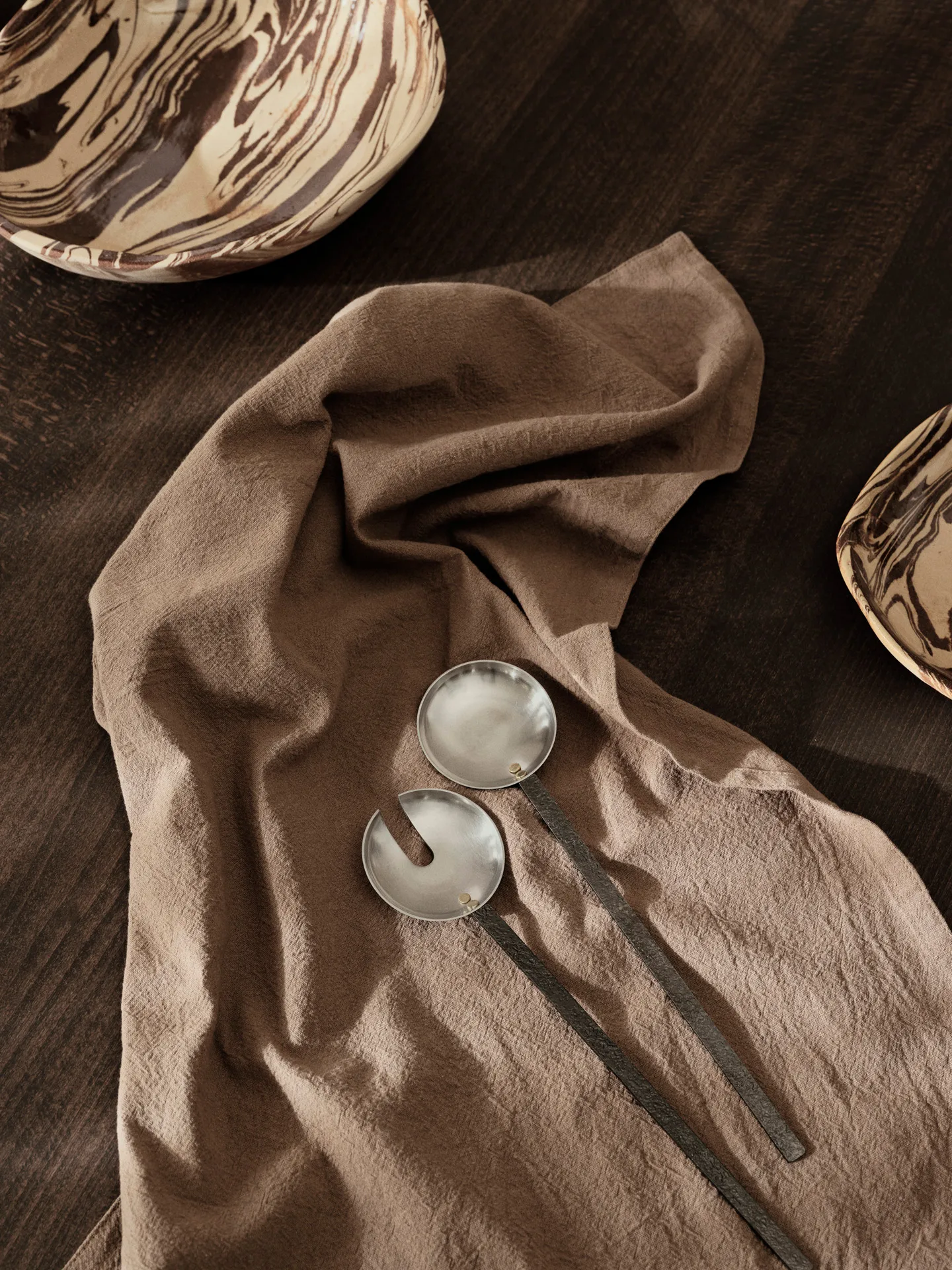 Talheres de salada Obra 2 un., Stainless Steel Ferm Living