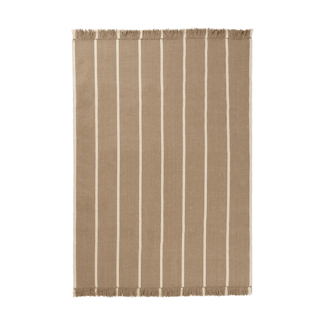 Tapete Calm kelim, Dark Sand, Off-white, 140x200 cm Ferm Living