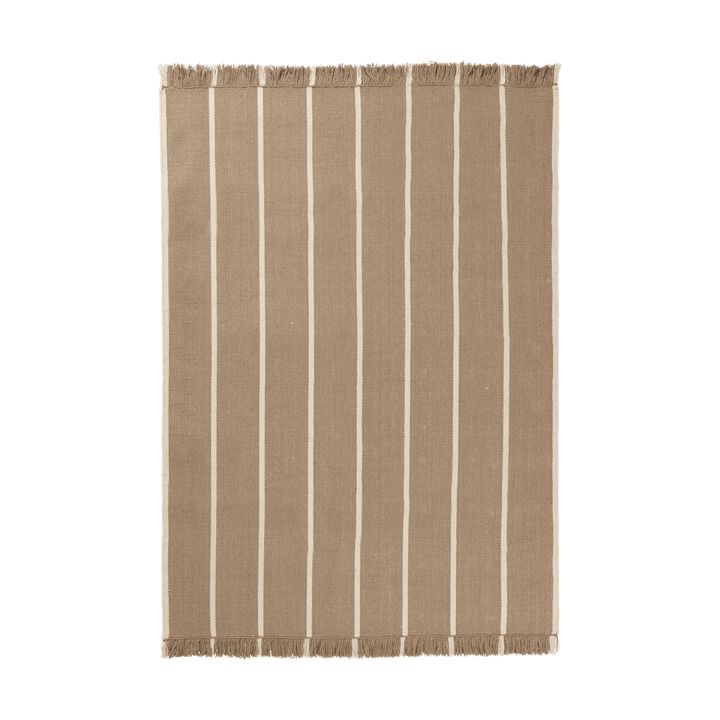 Tapete Calm kelim - Dark Sand, Off-white, 140x200 cm - Ferm Living