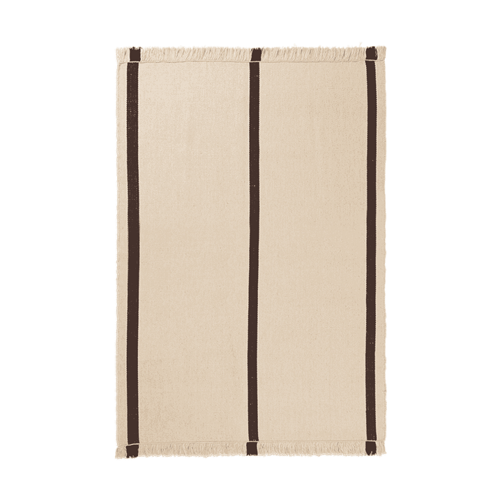 Tapete Calm kelim - Off-white, Coffee, 140x200 cm - Ferm Living