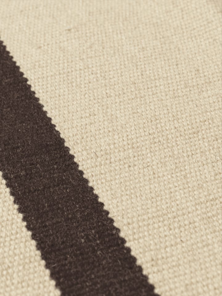 Tapete Calm kelim, Off-white, Coffee, 140x200 cm Ferm Living