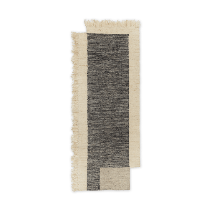 Tapete de corredor Counter - Carvão-Branco queimado, 80x200 cm - Ferm Living