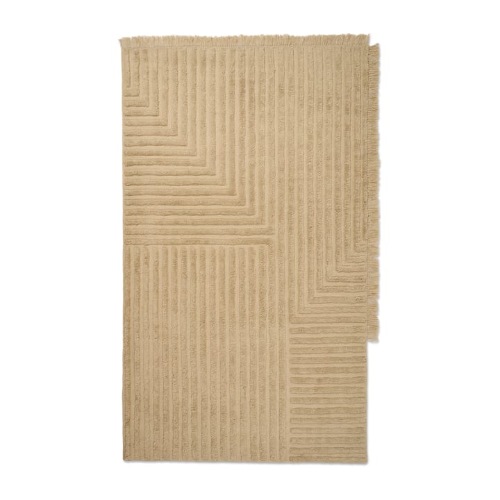 Tapete de lã Crease 160x250 cm - Light Sand - Ferm Living