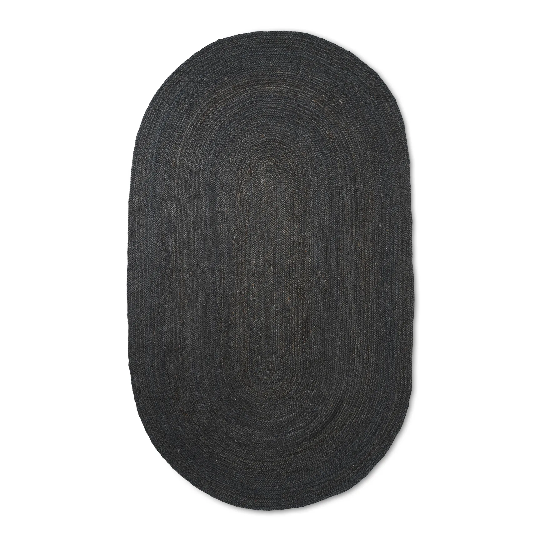 Tapete juta Eternal redondo pequeno , preto Ferm Living