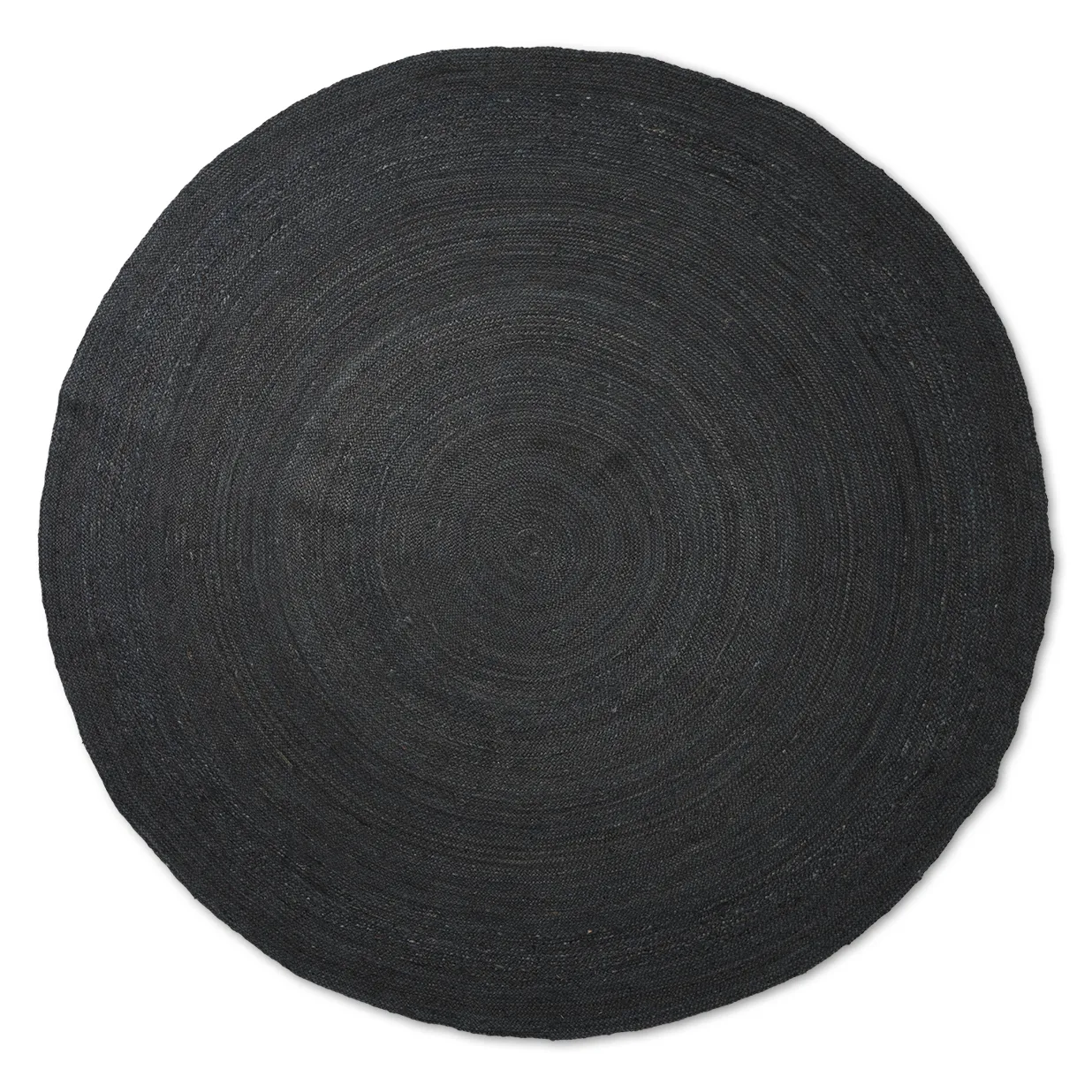 Tapete juta Eternal round large, preto Ferm Living