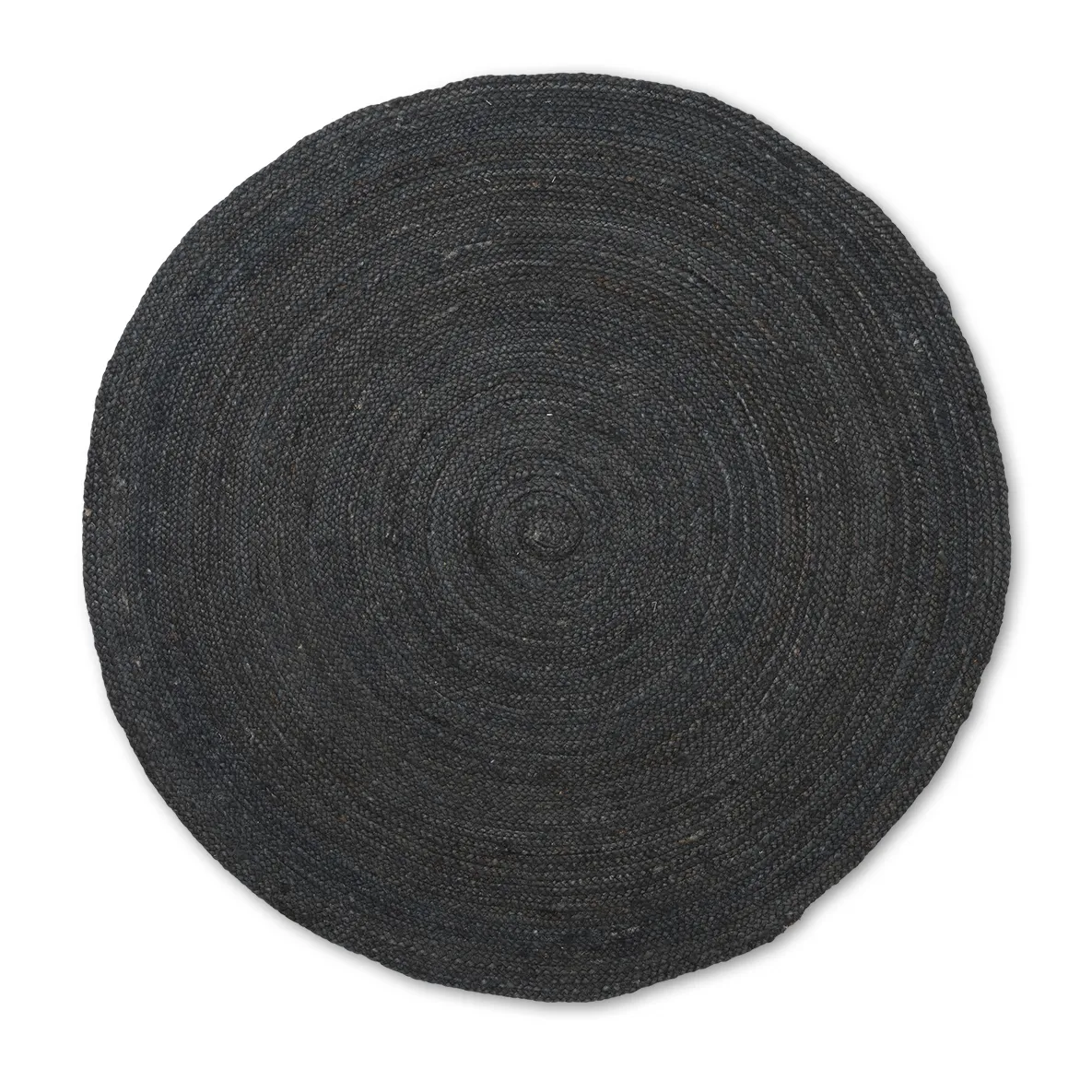 Tapete juta Eternal rund small, preto Ferm Living