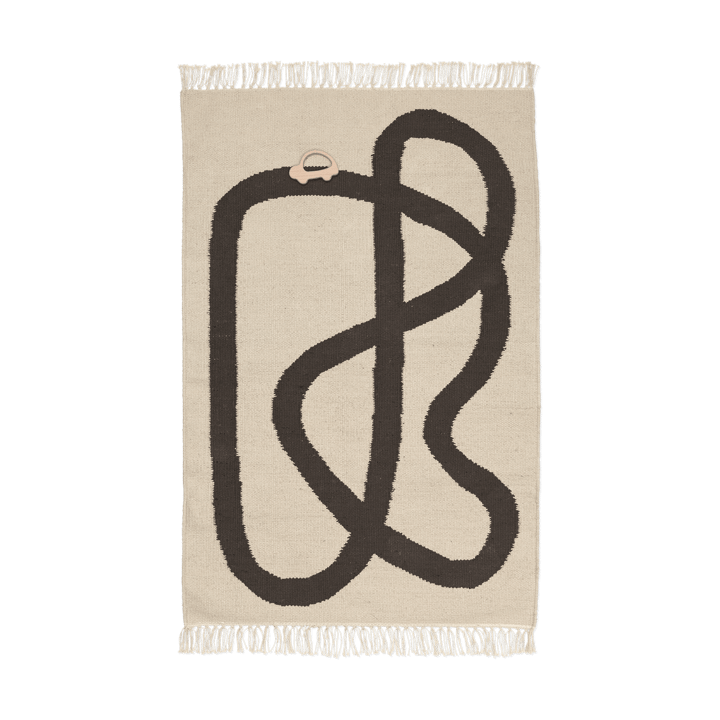 Tapete Lane 70x105 cm - Chocolate branco sujo - Ferm Living