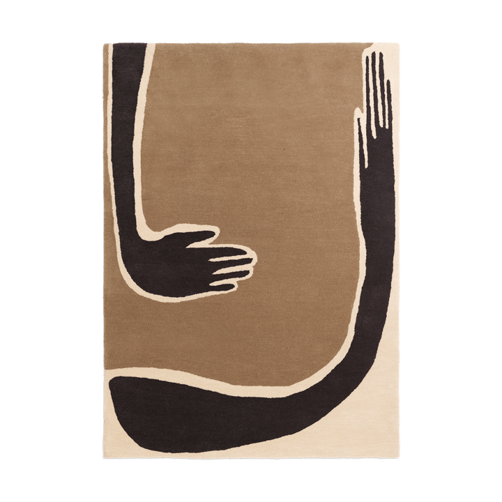 Tapete Pose - Coffee-off white, 140x200 cm - Ferm Living