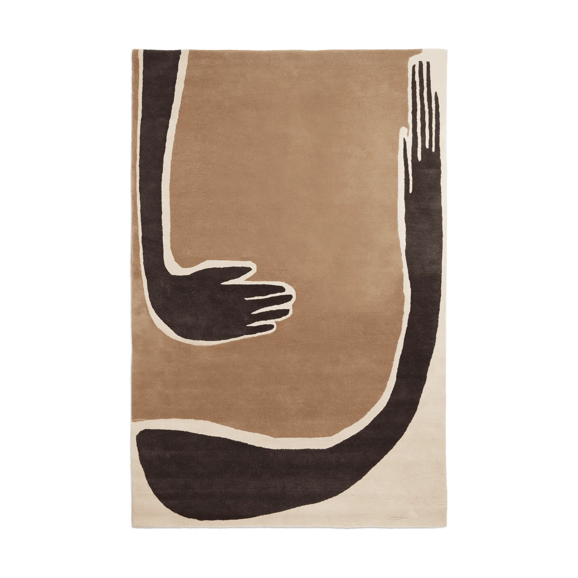 Tapete Pose, Coffee-off white, 200x300 cm Ferm Living