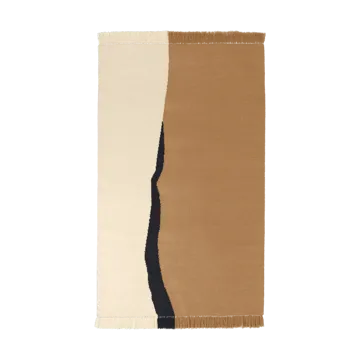 Tapete Soil Kelim - Dark sand-off white, 140x200 cm - Ferm Living