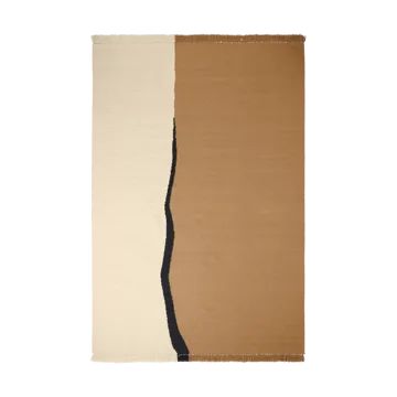 Tapete Soil Kelim - Dark sand-off white, 200x300 cm - Ferm Living