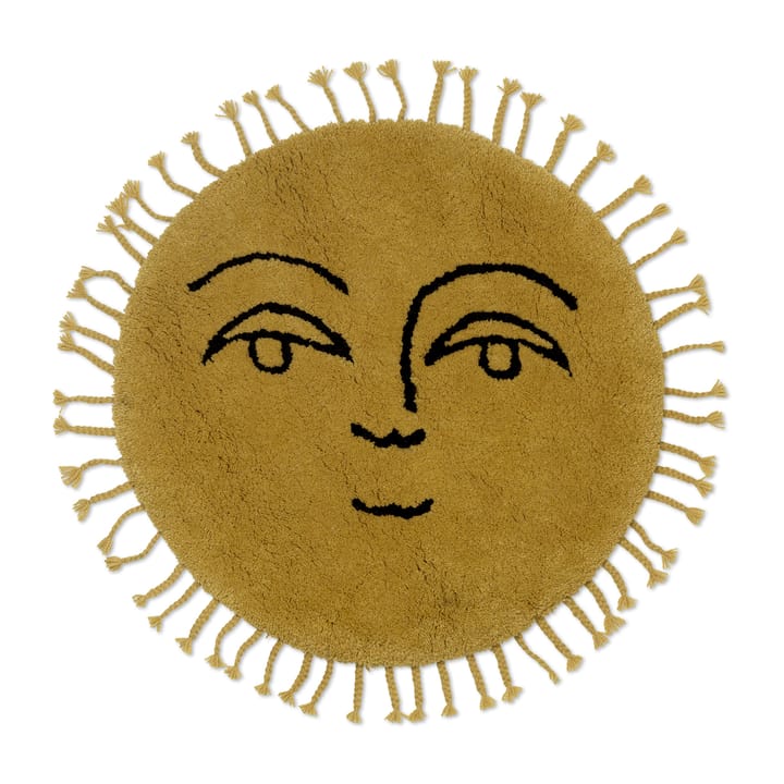 Tapete Sun Ø70 cm - Amarelo - Ferm Living