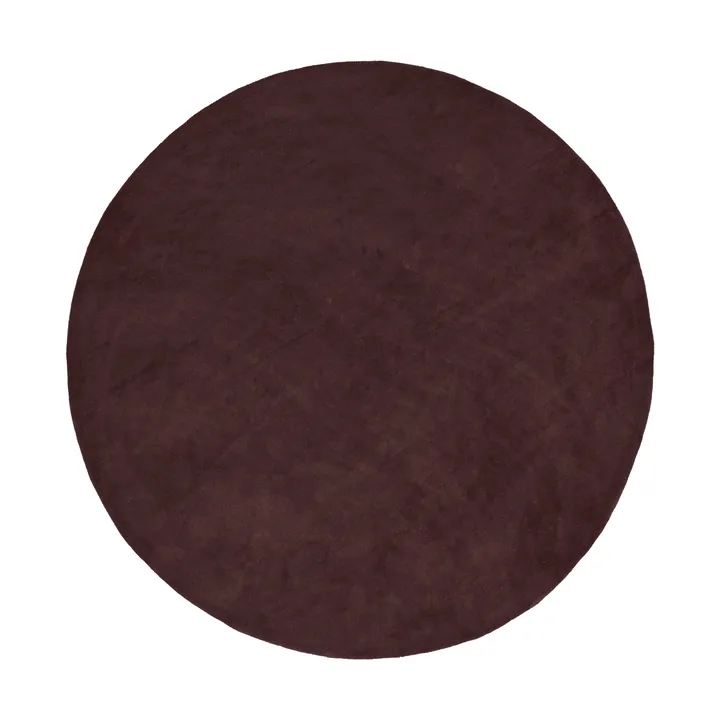 Tapete tufado Stille redondo - Pecan escuro, Ø240 cm - Ferm Living