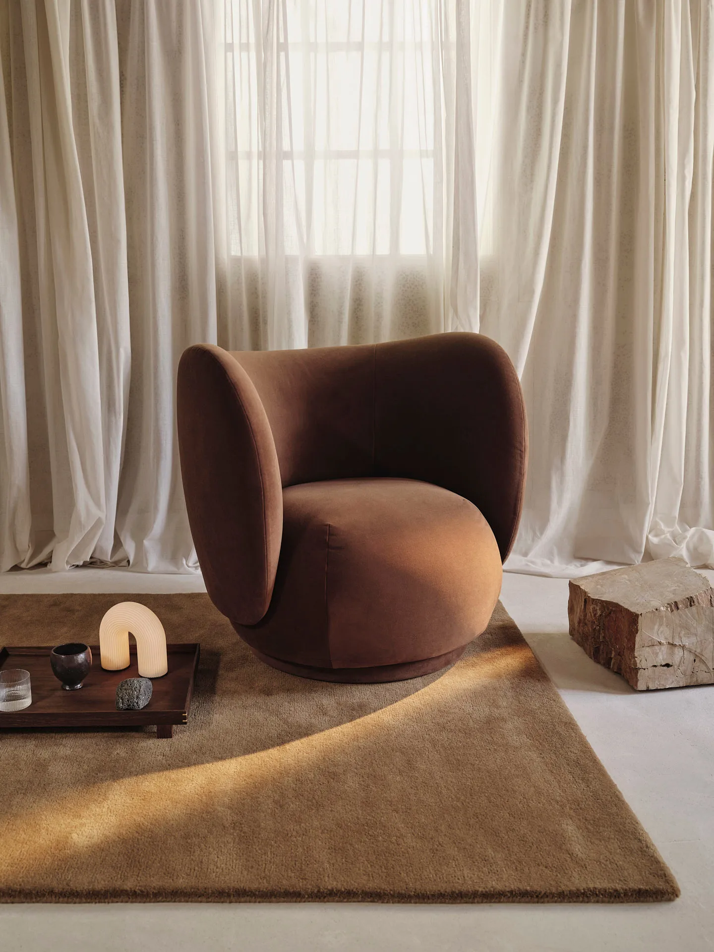 Tapete tufado Stille, Toffee, 140x200 cm Ferm Living