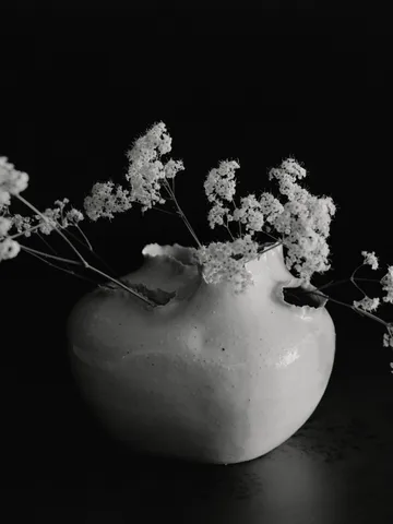 Tereo vaso - Off-white speckle, 18 cm - Ferm Living