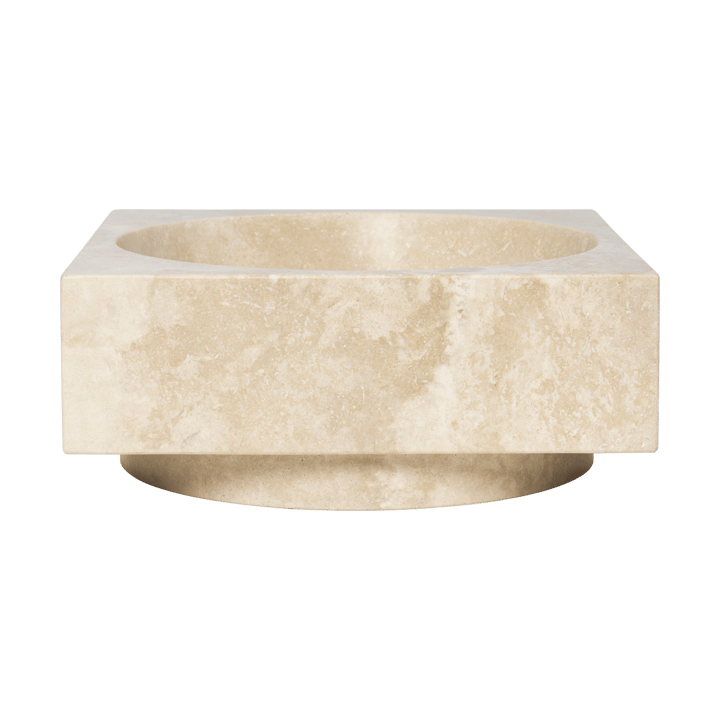 Tigela decorativa Hew alta - Travertine - Ferm Living