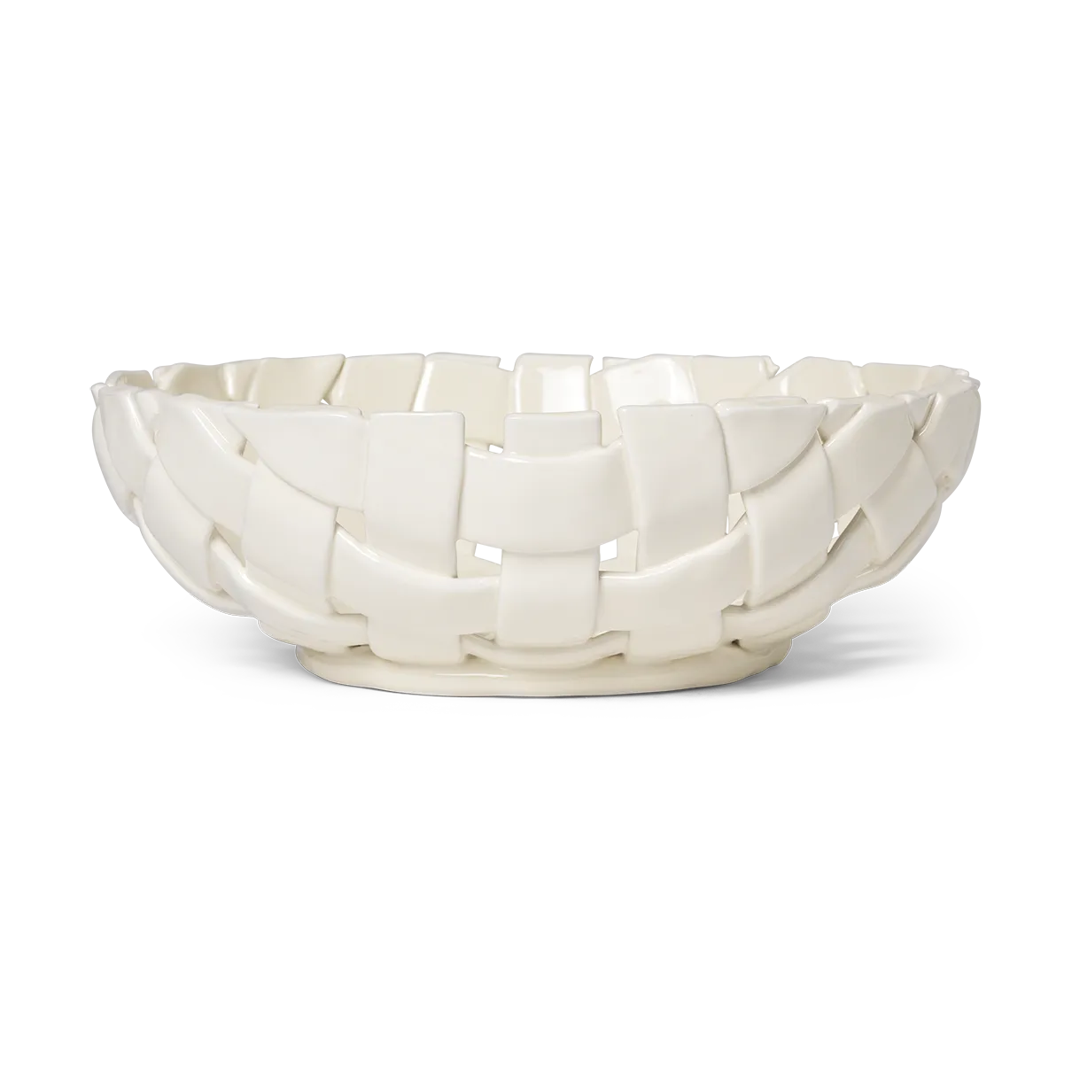 Tigela Plait Ø30 cm, Off white Ferm Living