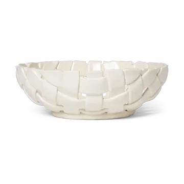 Tigela Plait Ø30 cm - Off white - Ferm Living