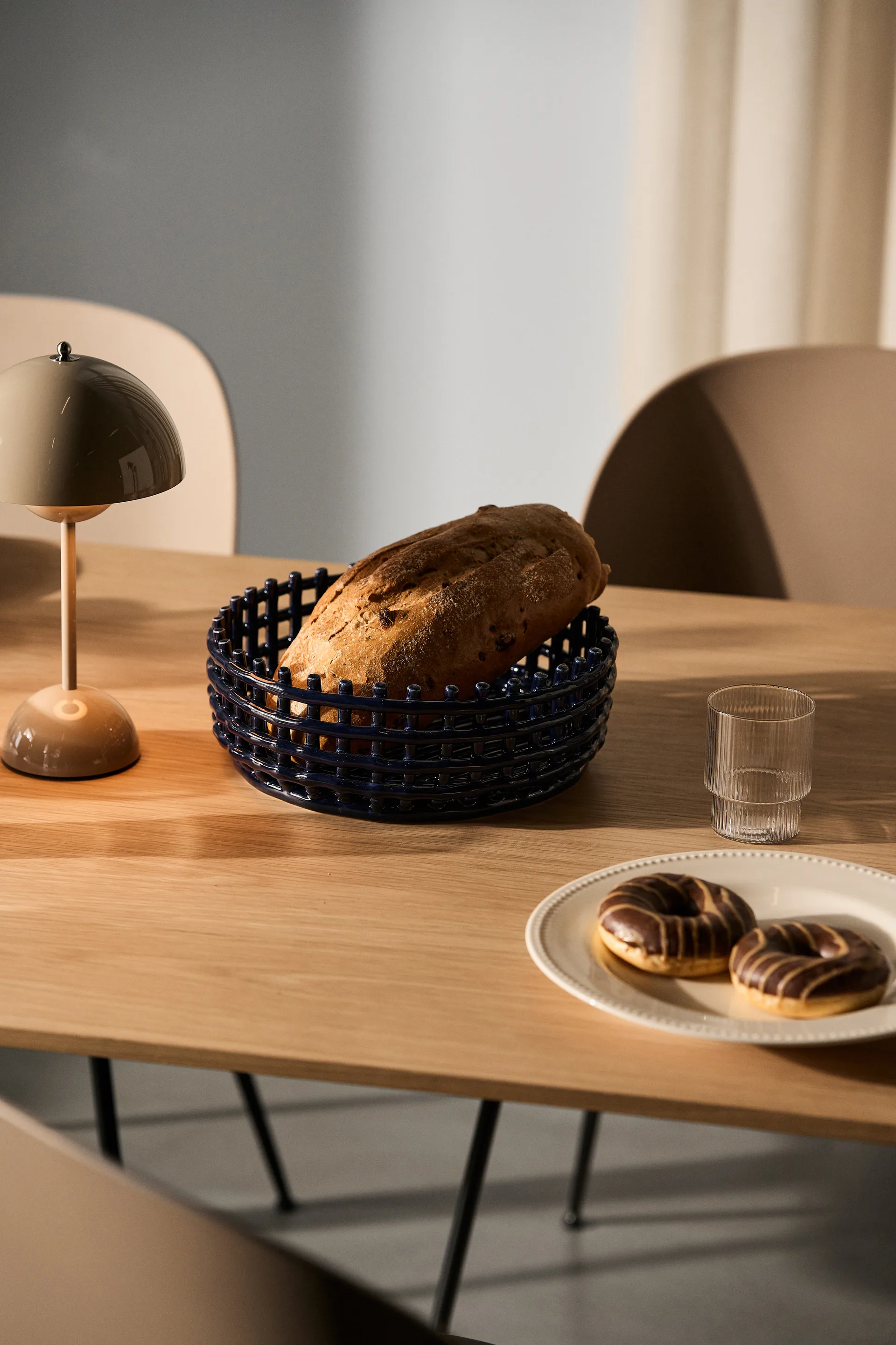 Tigela trançada Ceramic, azul Ferm Living