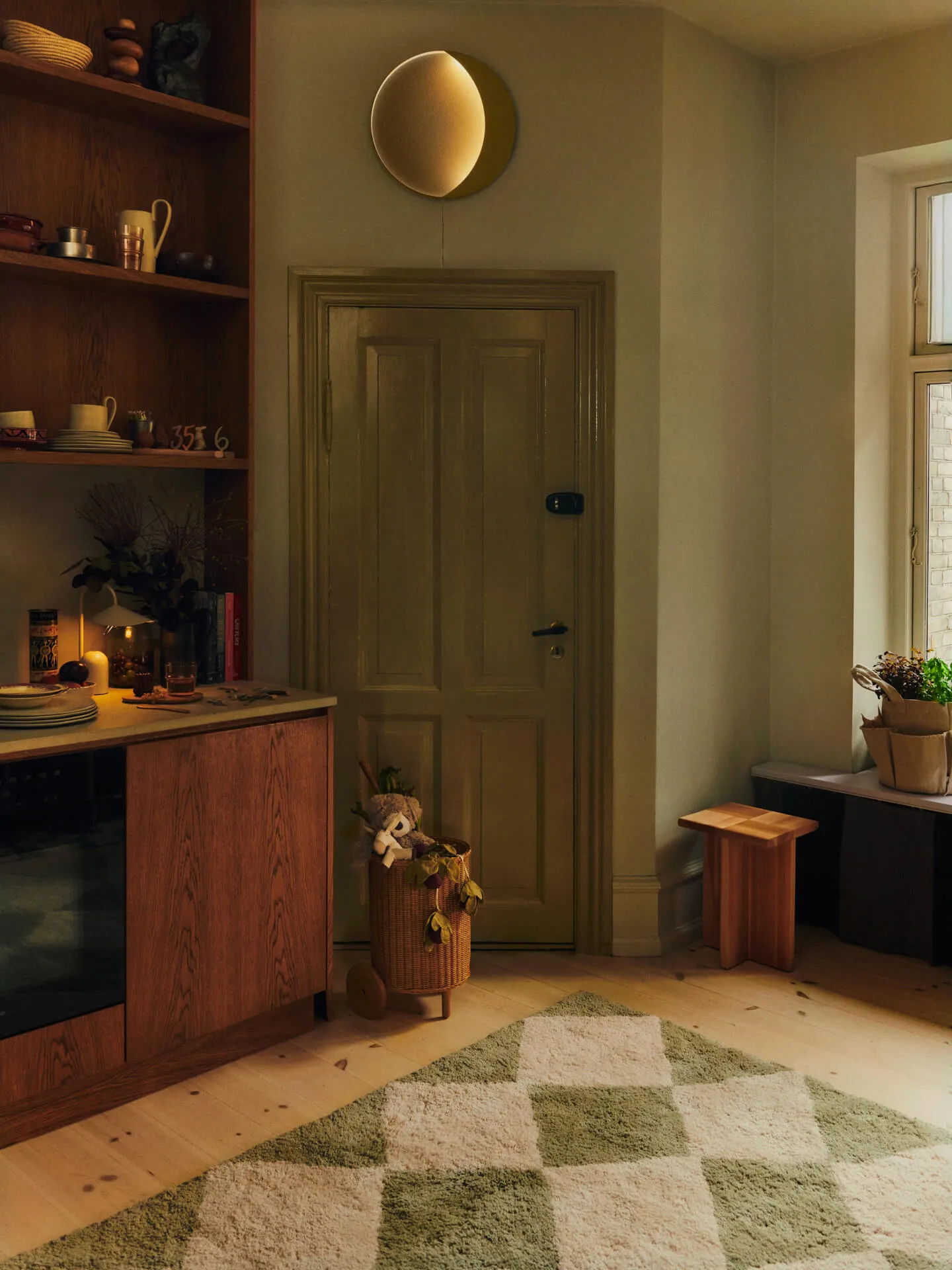 Tilt tapete, Elm green, 140x200 cm Ferm Living