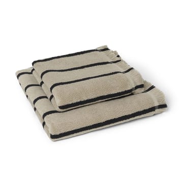 Toalha Alee 50x100 cm - Sand-black - Ferm Living