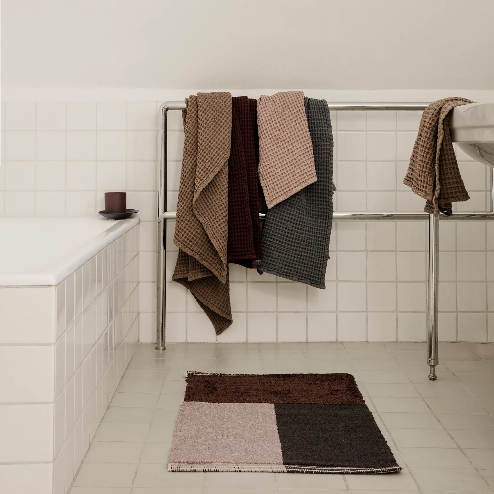 Toalha de algodão ecológico tan, 50x100 cm Ferm Living