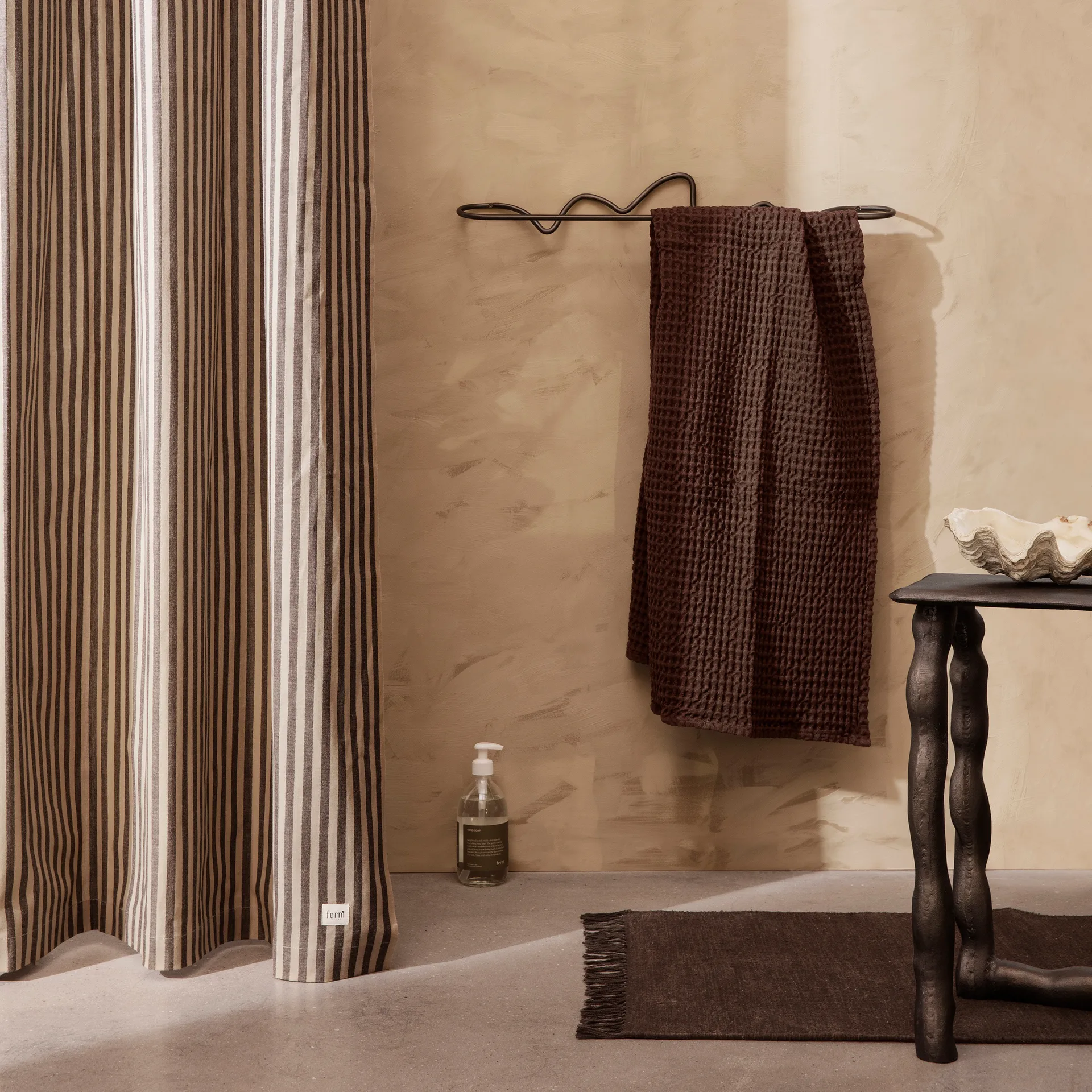 Toalha de banho Organic 70x140 cm, Chocolate Ferm Living