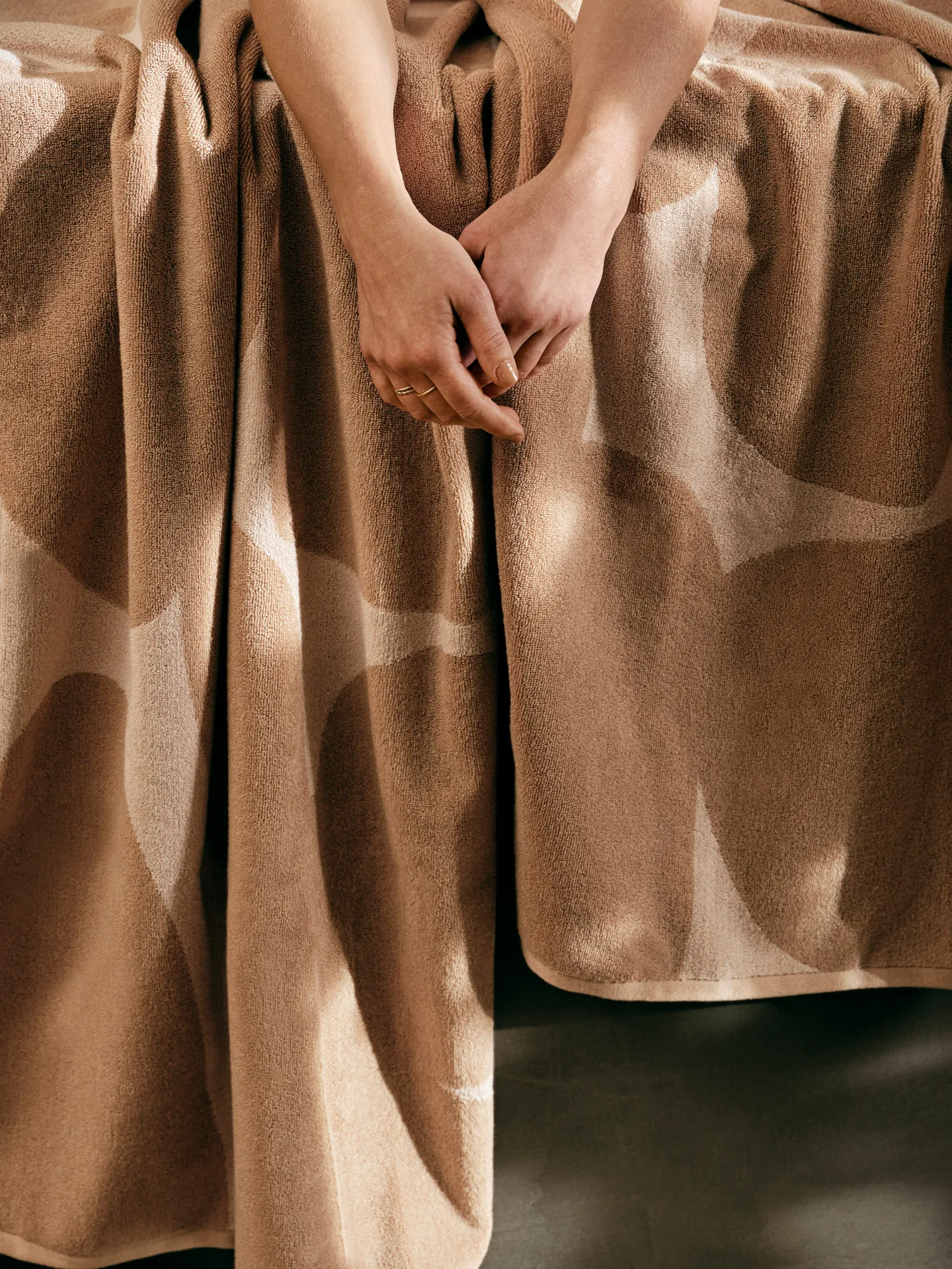 Toalha Ebb 50x100 cm, Sand, off-white Ferm Living