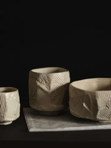 Toky taça - Creme, 13x13x7 cm - Ferm Living