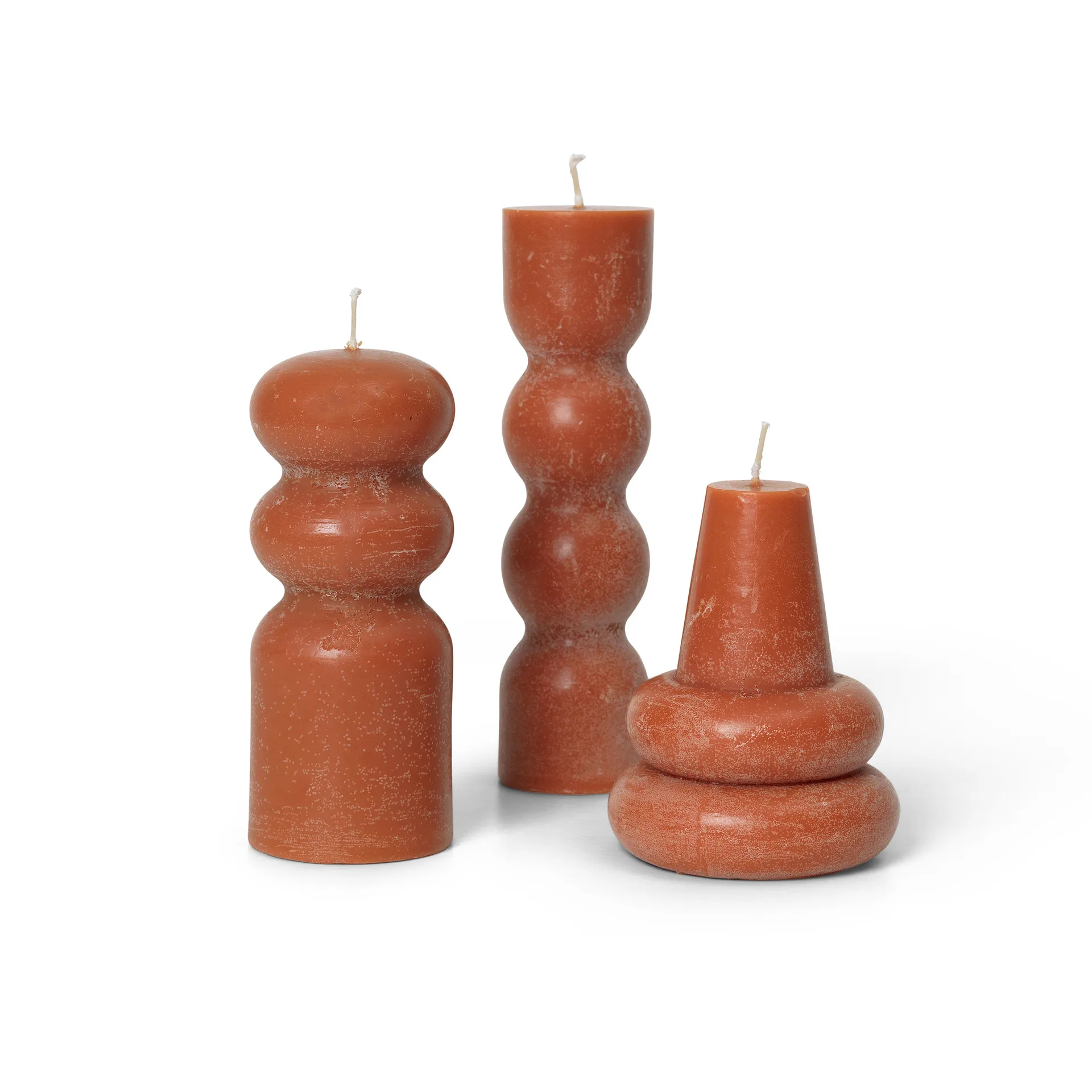 Torno velas 3 un. Ø4 cm, Âmbar Ferm Living
