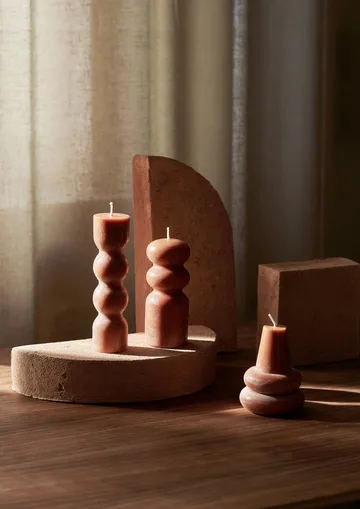 Torno velas 3 un. Ø4 cm - Âmbar - Ferm Living