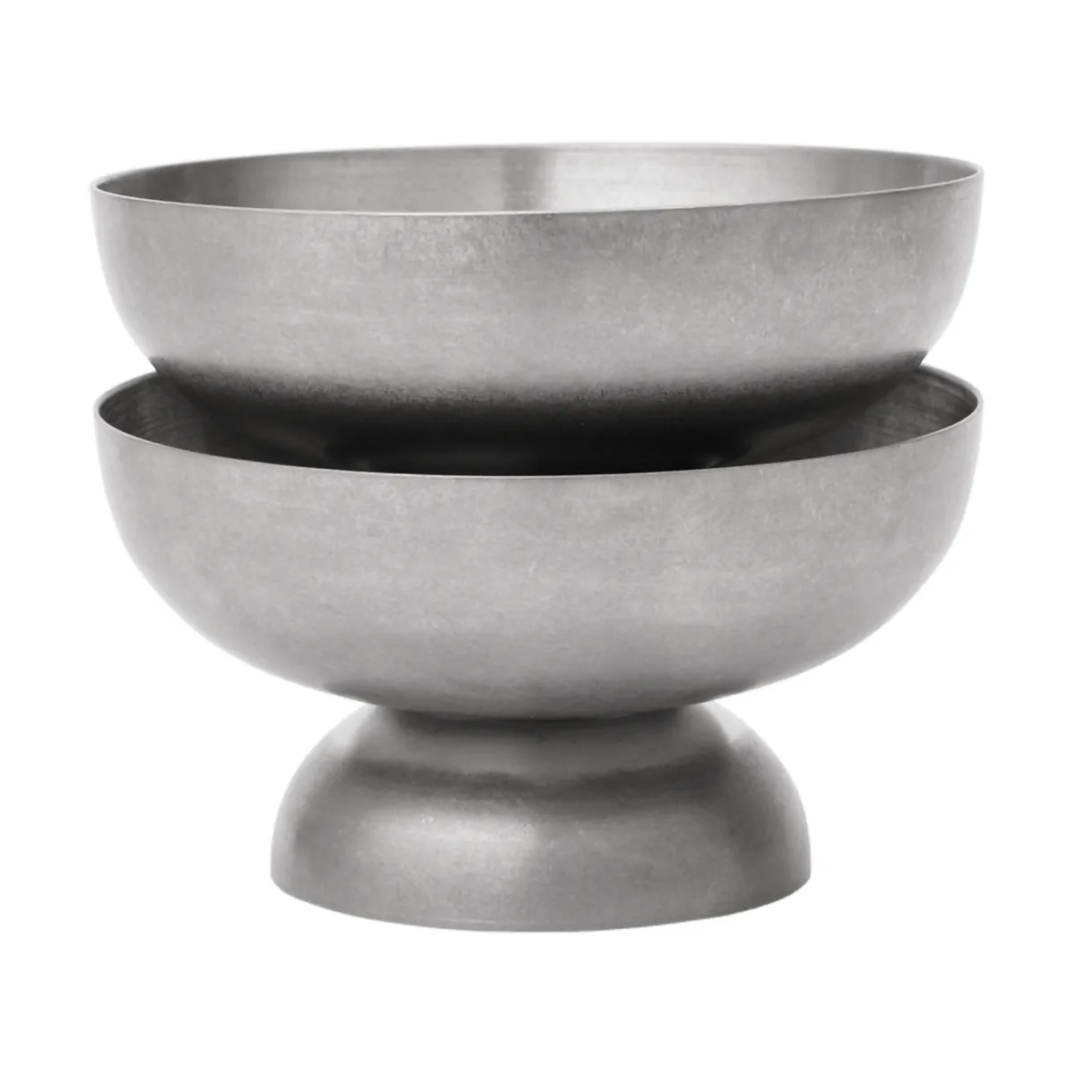 Tumbled taça de vidro, Aço inoxidável Ferm Living