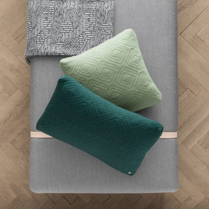 Turn espreguiçadeira, Tecido fiord da kvadrat rust. suporte preto Ferm Living