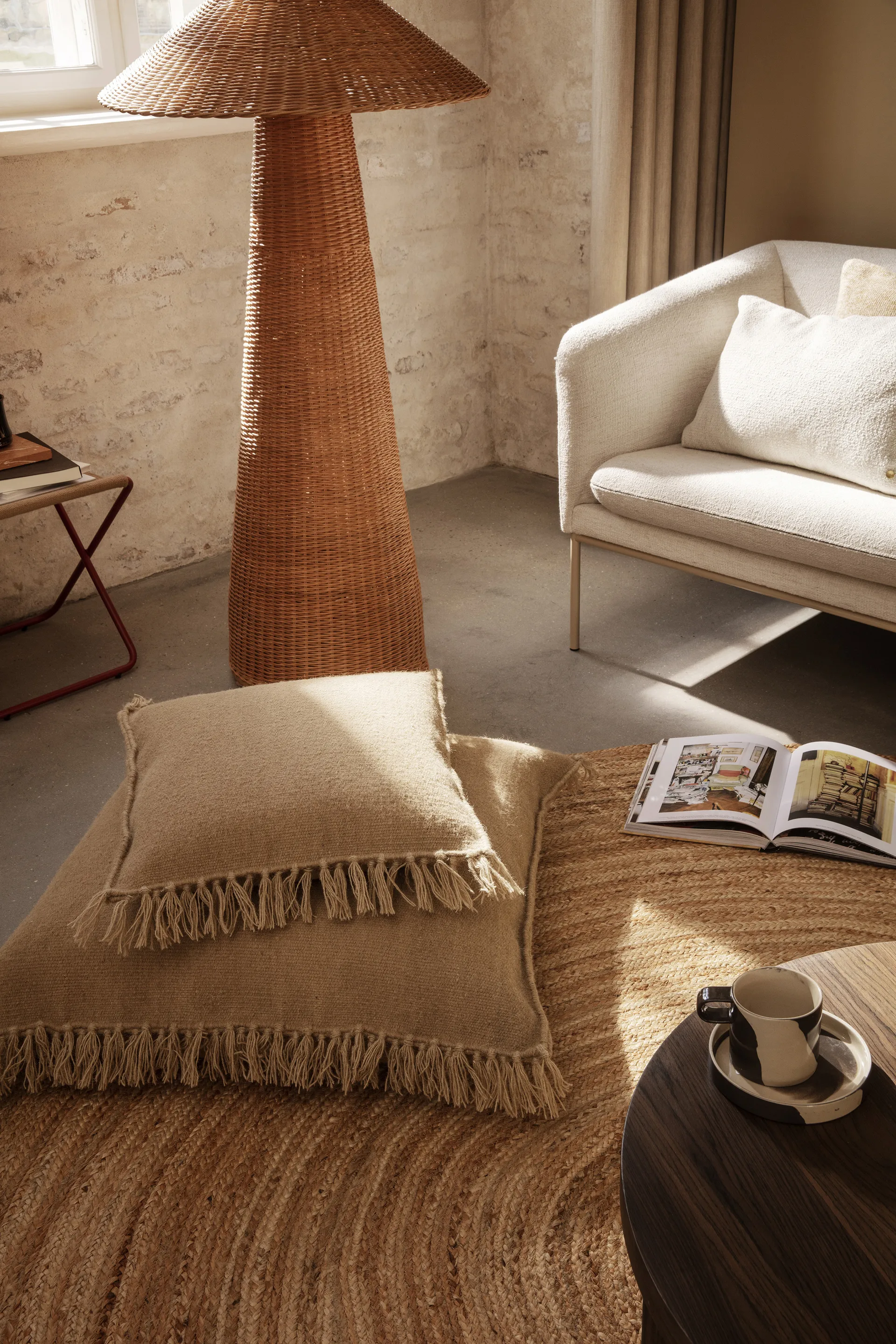Turn poltrona, Cashmere bouclé off white Ferm Living