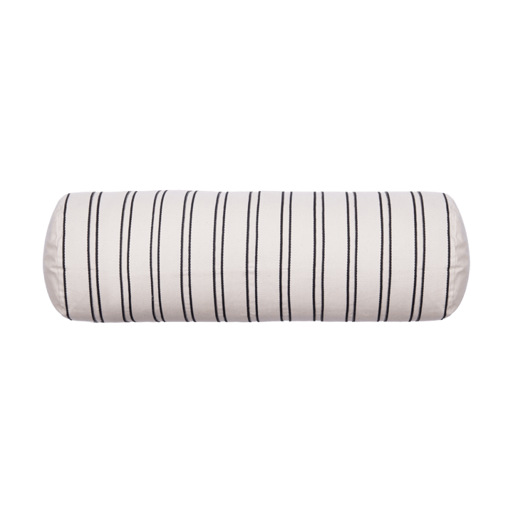 Twill almofada cilíndrica de apoio - Off-white-black - Ferm Living