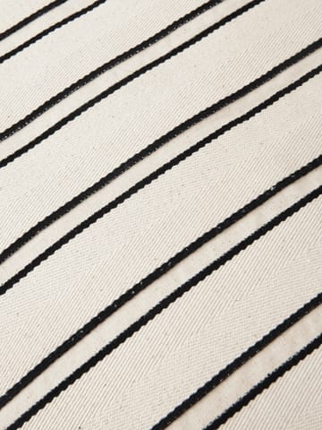 Twill capa de almofada 40x60 cm - Off-white-black - Ferm Living