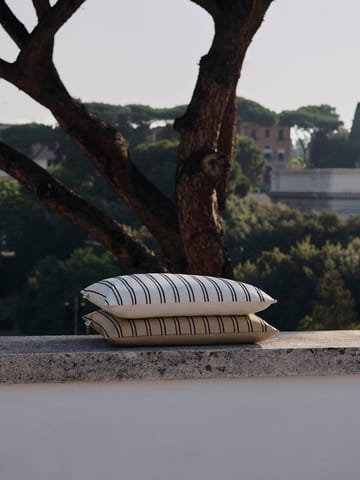Twill capa de almofada 40x60 cm - Off-white-black - Ferm Living