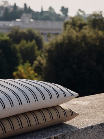 Twill capa de almofada 40x60 cm - Off-white-black - Ferm Living