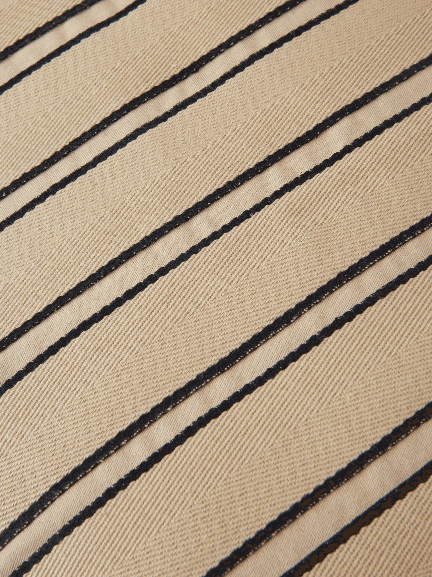 Twill capa de almofada 50x50 cm, Cashmere-black Ferm Living