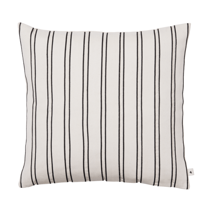 Twill capa de almofada 50x50 cm - Off-white-black - Ferm Living