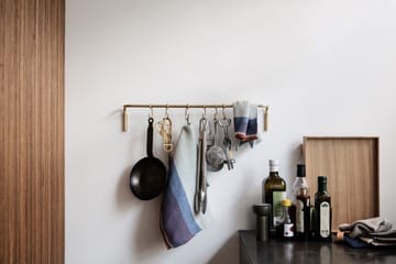 Vara de cozinha com 6 ganchos - latão - Ferm Living