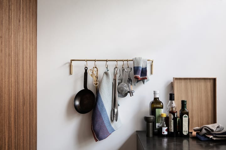 Vara de cozinha com 6 ganchos, latão Ferm Living