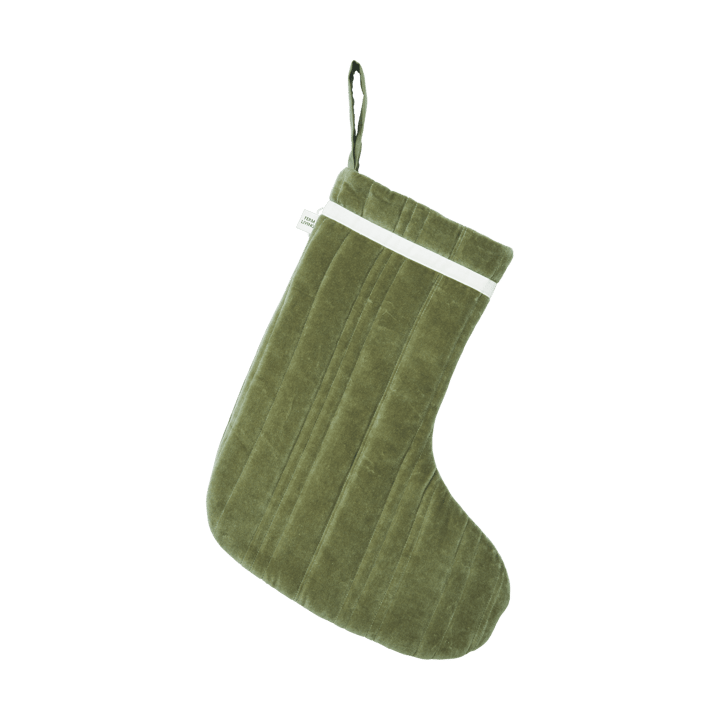 Vari meia de Natal acolchoada - Velvet-caqui - Ferm Living