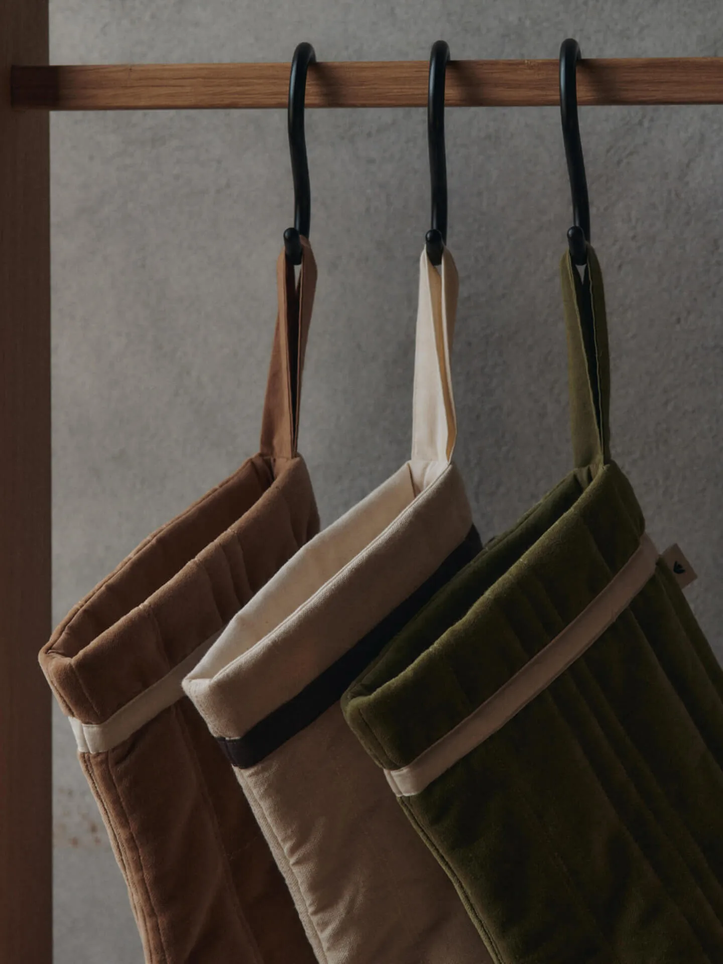 Vari meia de Natal acolchoada, Velvet-tan Ferm Living