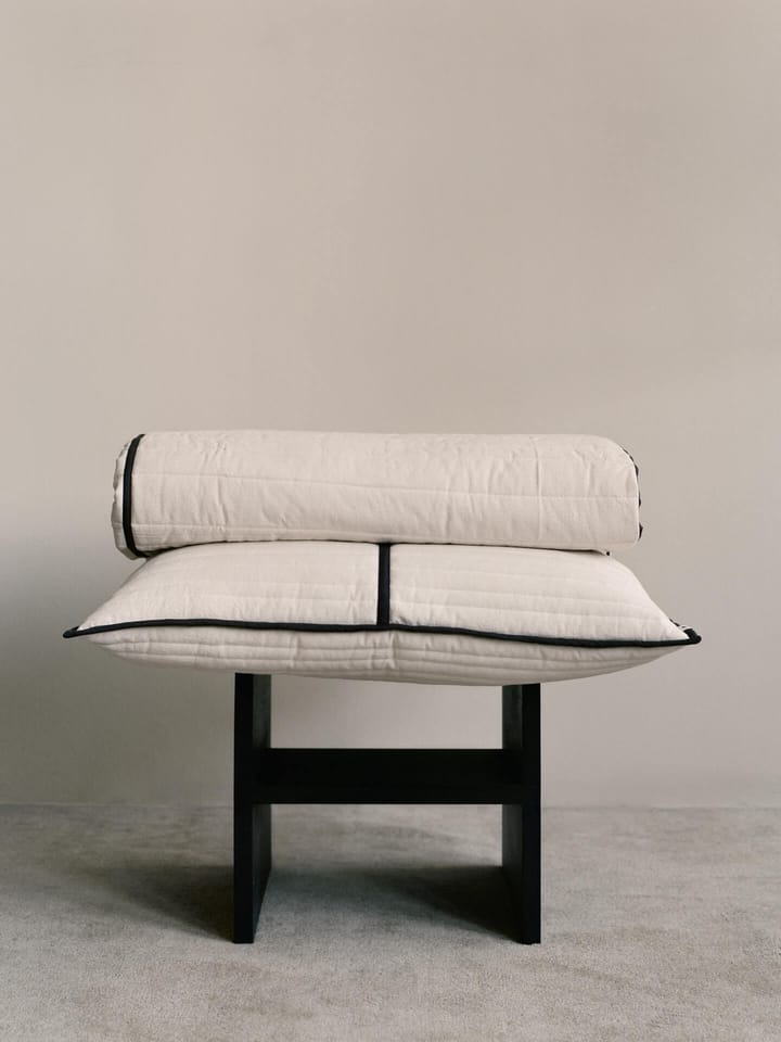 Vari quiltat colcha, Natural-dark chocolate, 260x180 cm Ferm Living