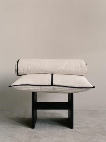 Vari quiltat colcha - Natural-dark chocolate, 260x230 cm - Ferm Living
