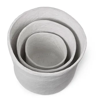 Vary cesta de armazenamento 3 peças - Branco - Ferm Living