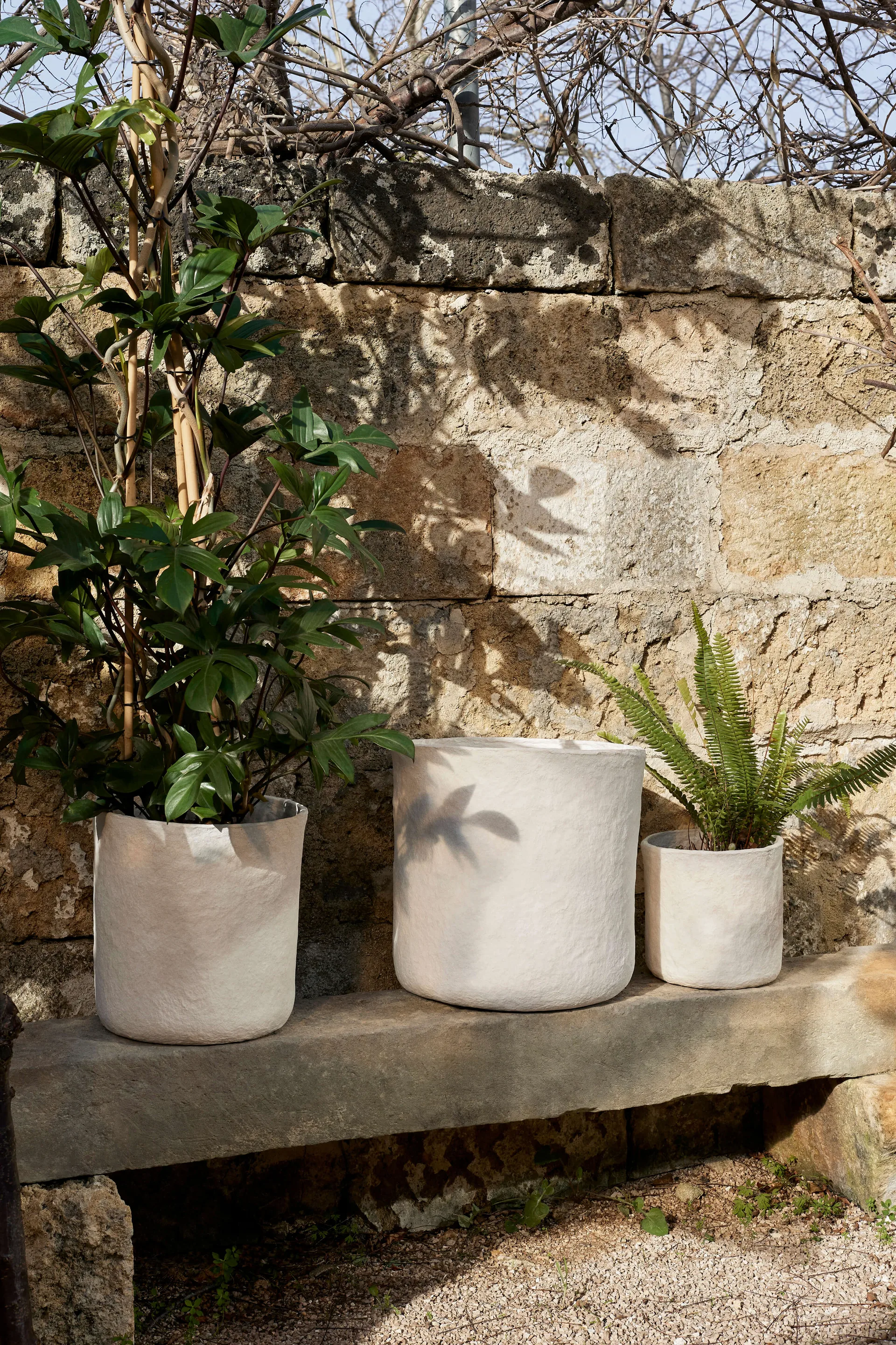 Vary cesta de armazenamento 3 peças, Branco Ferm Living