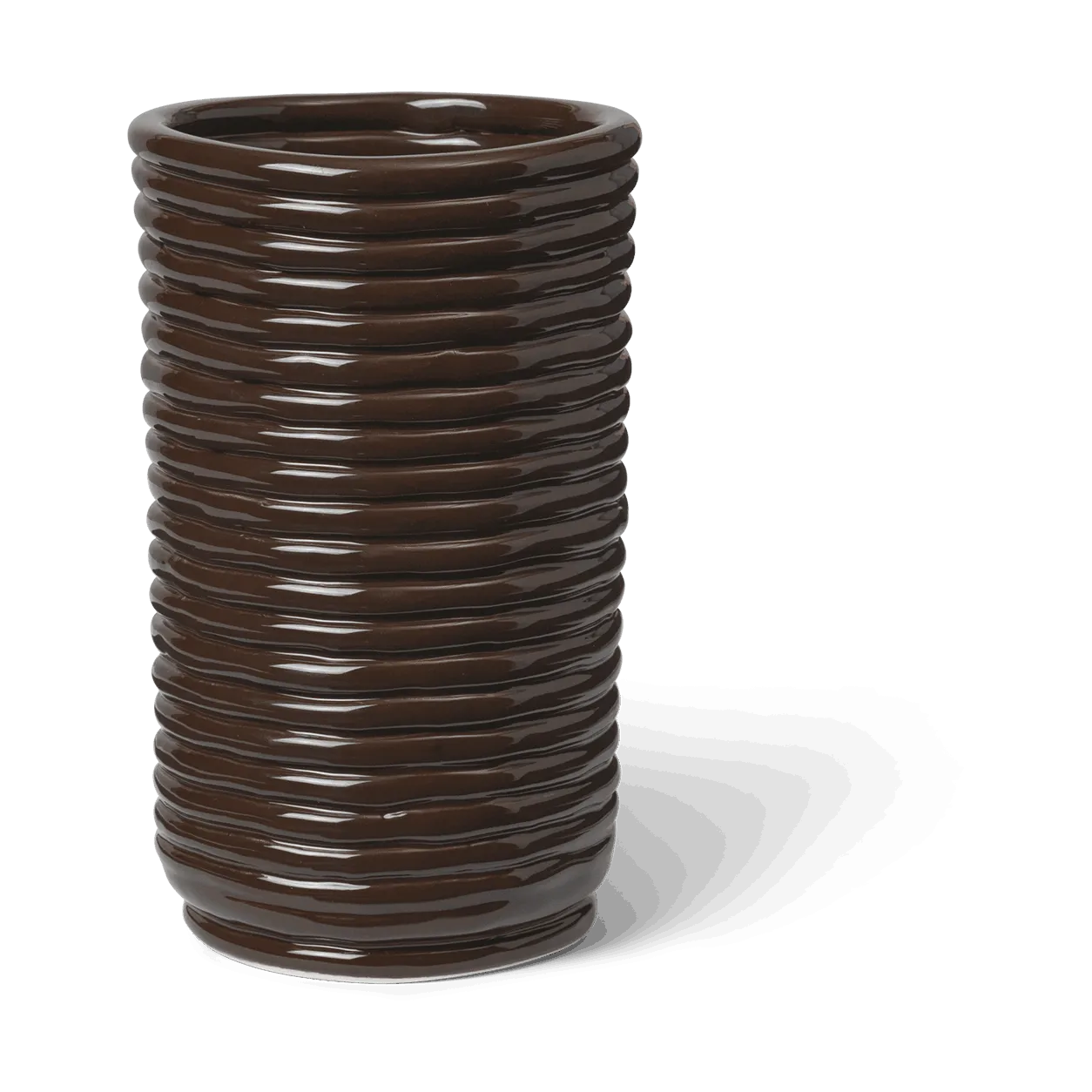 Vaso Corduroy 21 cm, Carob Brown Ferm Living