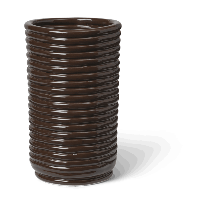 Vaso Corduroy 21 cm - Carob Brown - Ferm Living
